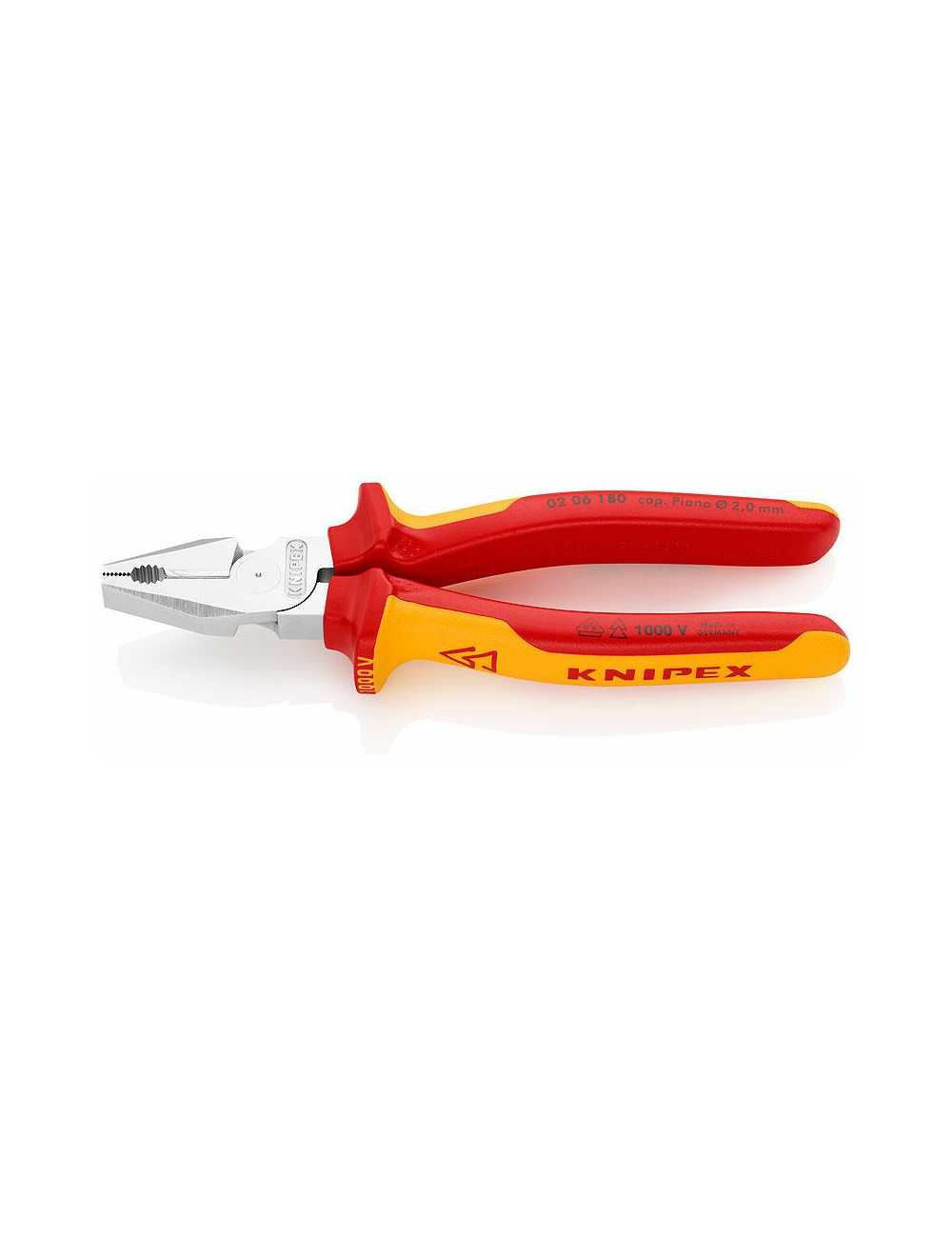 KNIPEX SZCZYPCE UNIWERSALNE 180mm VDE O ZWIĘKSZONYM PRZEŁOŻENIU