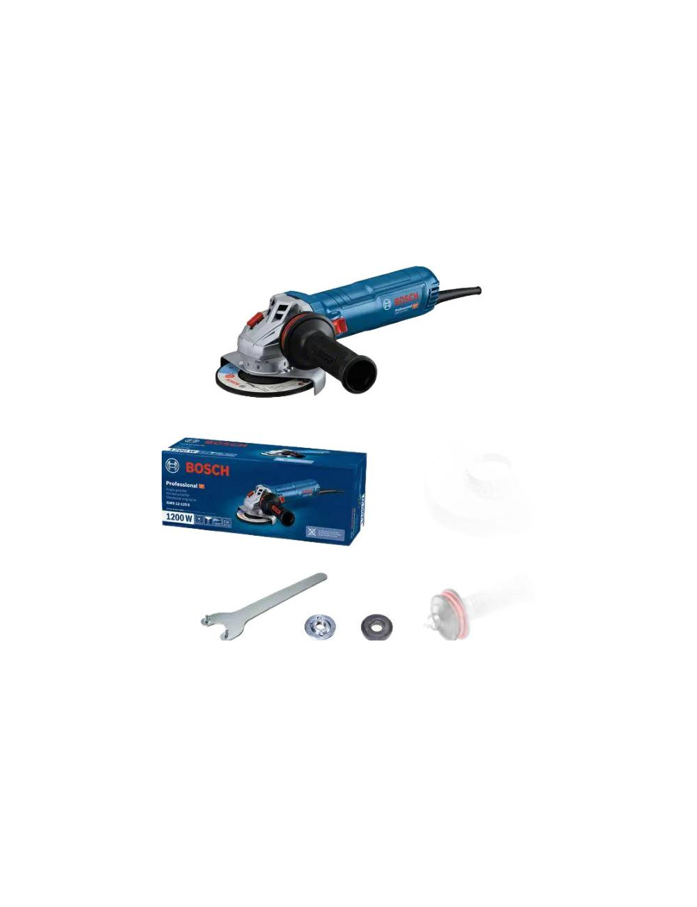 BOSCH SZLIFIERKA KĄTOWA 125mm 1200W GWS 12-125 S