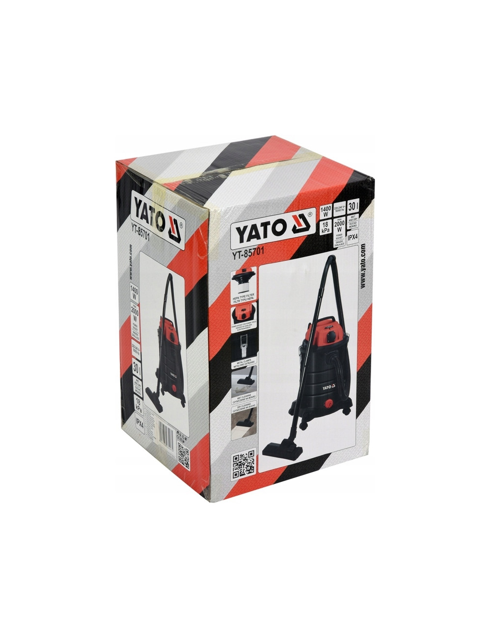 YATO ODKURZACZ WARSZTATOWY  1400W / 30L