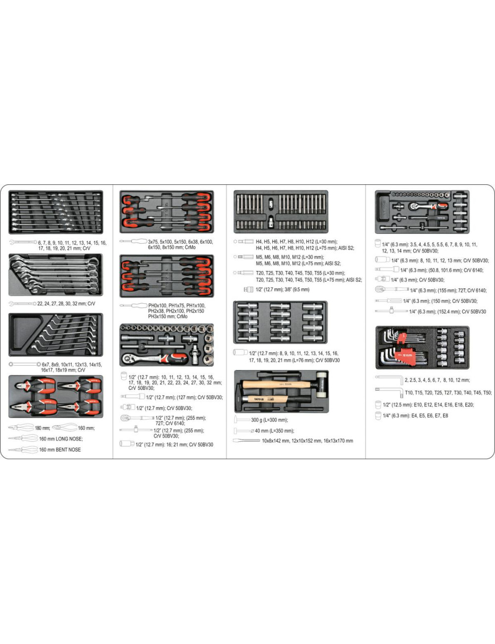 YATO SZAFKA WARSZTATOWA+185szt.NARZĘDZI 55307