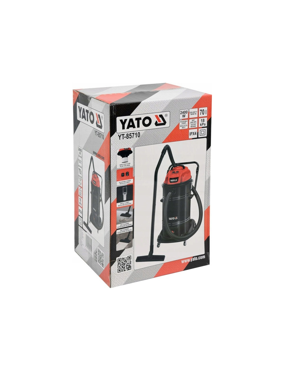 YATO ODKURZACZ WARSZTATOWY  2400W / 70L