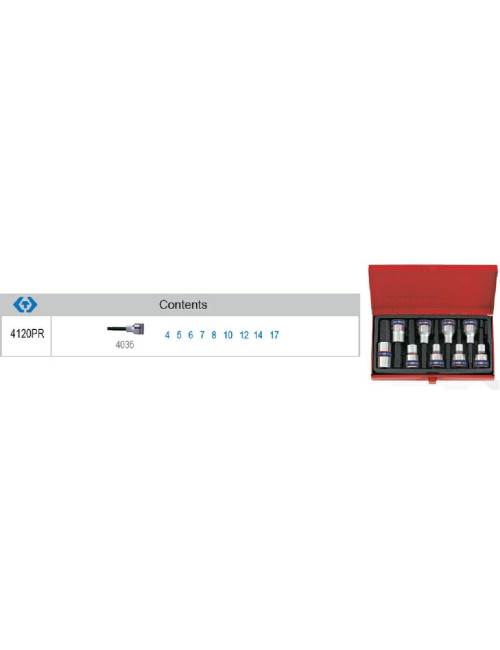 KING TONY KPL.NAS.IM.1/2" 9cz. 4-17mm/KASETA...