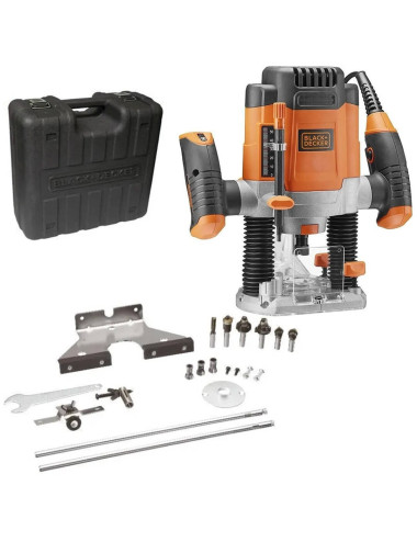 BLACK+DECKER FREZARKA GÓRNOWRZECIONOWA 1200W +6 FREZÓW /KW1200EKA