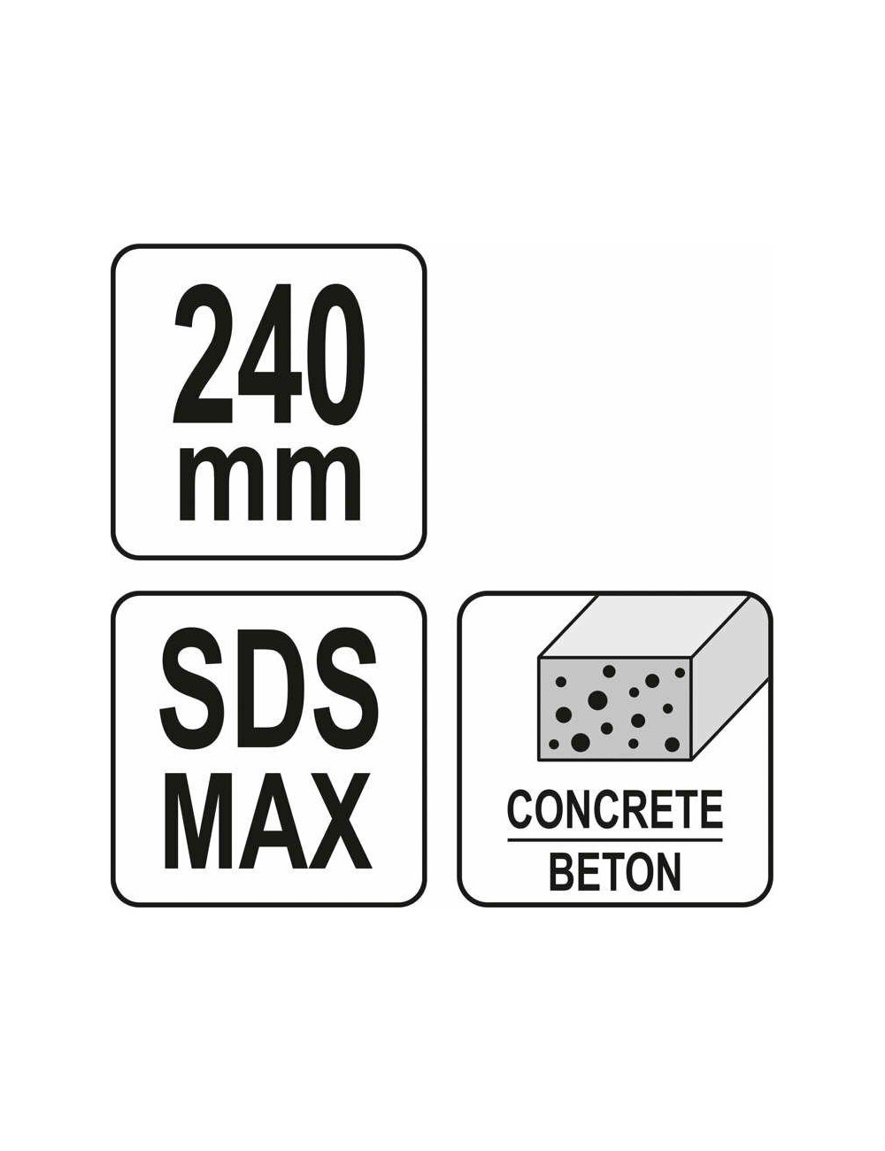 YATO DŁUTO GROSZKOWNIK DO WYRÓWNYWANIA BETONU 60mm SDS MAX