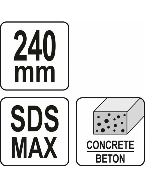 YATO DŁUTO GROSZKOWNIK DO WYRÓWNYWANIA BETONU 60mm SDS MAX