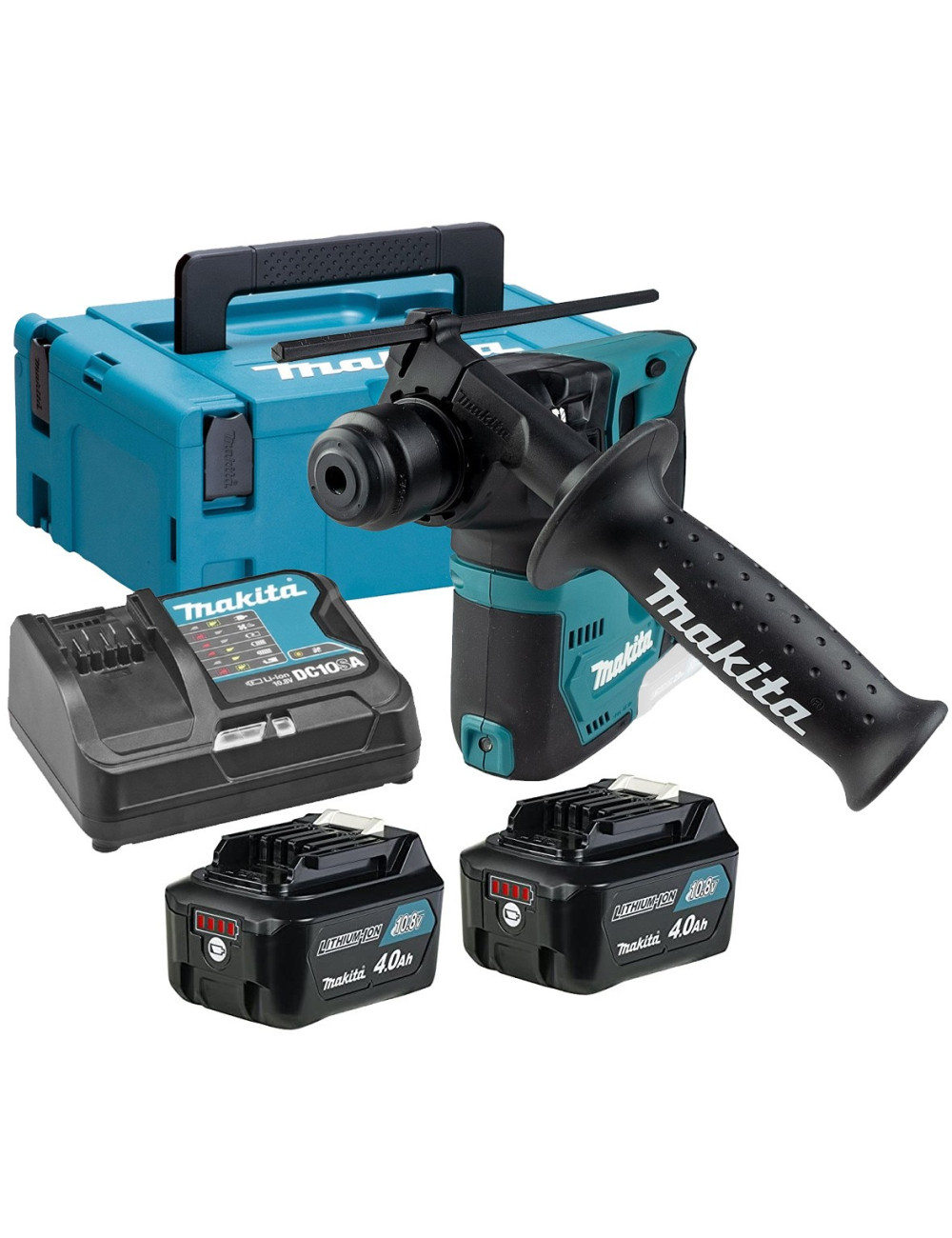 MAKITA MŁOT WIERCĄCY SDS-PLUS 10,8V 1,0J 2x4,0Ah LI-ION WALIZKA MAKPAC HR140DSMJ