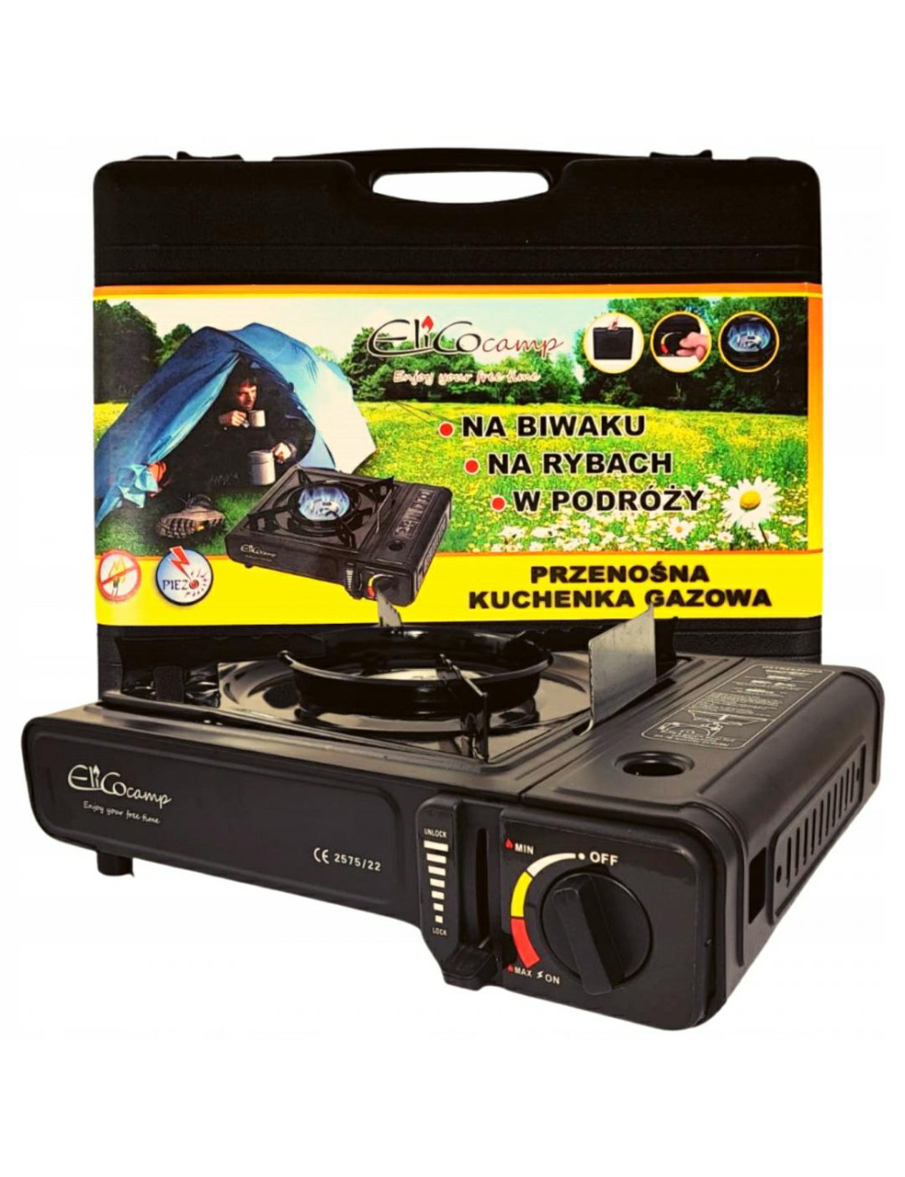 ELICO KUCHENKA GAZOWA TURYSTYCZNA+ WALIZKA