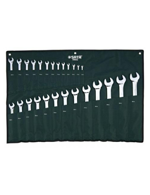 SATA KLUCZE PŁASKO-OCZKOWE 26szt. SASZETKA