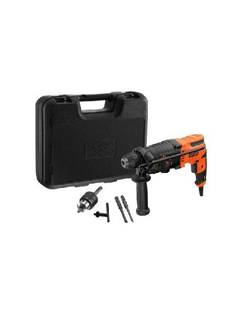 BLACK+DECKER MŁOTOWIERTARKA  650W KUFER