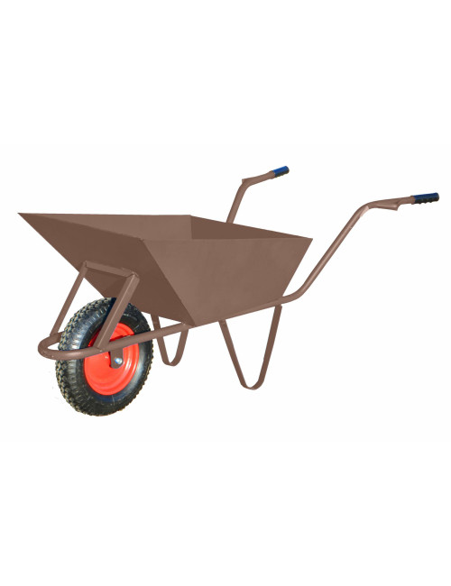 AWTOOLS TACZKA BUDOWLANA 85L/1,5mm BRĄZ+OSŁONA KOŁA