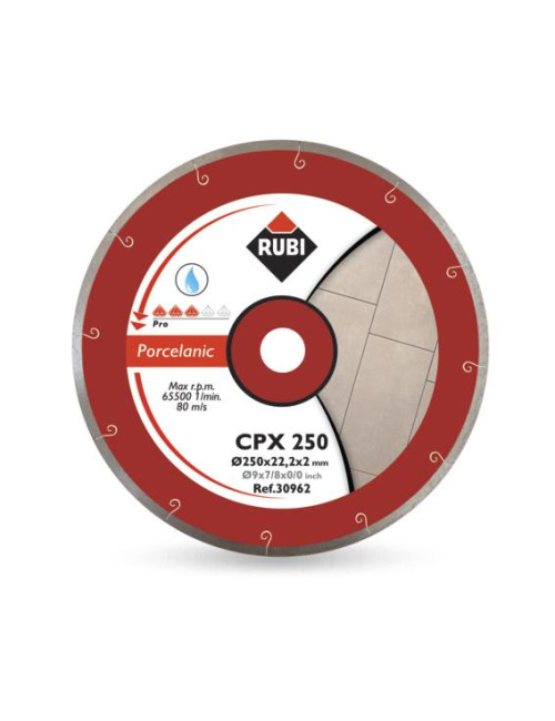 RUBI TARCZA DIAMENTOWA CPX 200 x 25,4mm PRO, DO GRESU PORCELANOWEGO