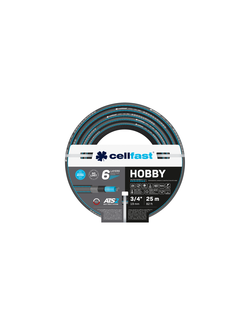 CELLFAST WĄŻ OGRODOWY HOBBY ATS 3/4" 25mb