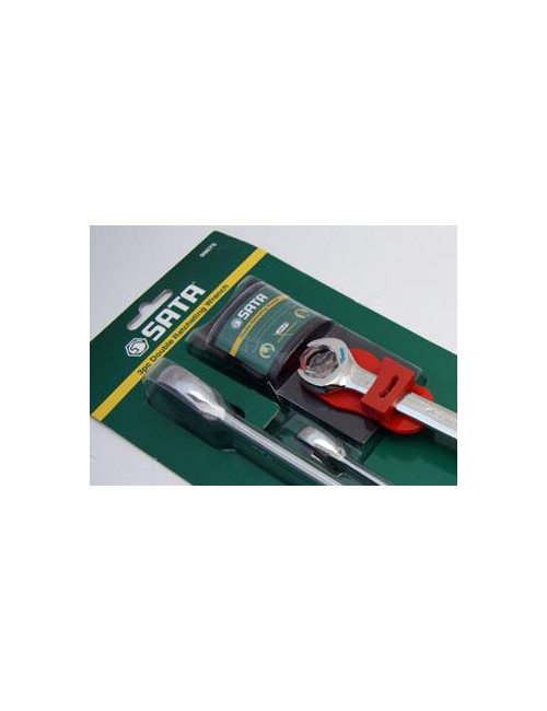 SATA KLUCZE PŁASKO-OCZKOWE Z PODWÓJNĄ GRZECHOTKĄ ZESTAW 3 szt. / 10, 13, 17mm