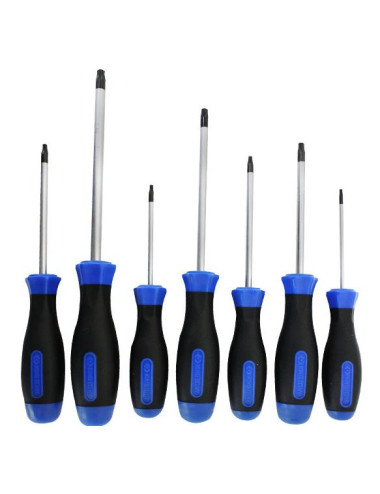 KING TONY KOMPLET WKRĘTAKÓW TORX 7 elem. T10, T15, T20, T25, T27, T30, T40