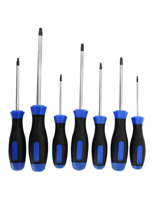 KING TONY KOMPLET WKRĘTAKÓW TORX 7 elem. T10, T15, T20, T25, T27, T30, T40