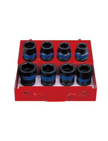 KING TONY NASADKI UDAROWE 1" KOMPLET 8 elem. 24, 27, 30, 32, 33, 36, 38, 41