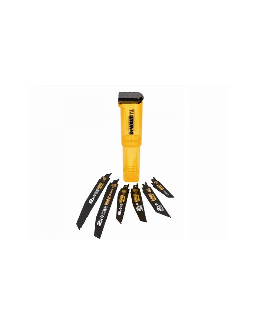 DEWALT BRZESZCZOT DO PIŁY SZABLASTEJ KOMPLET  6elem. +KASETA