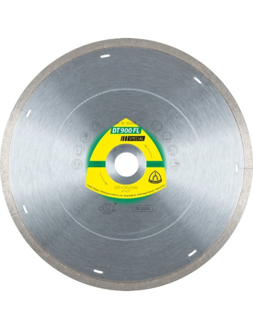 KLINGSPOR TARCZA DIAMENTOWA PEŁNA 200mm x 1,6mm x 30mm DT900FL SUPRA, GRES, SPECIAL,SUCHO, MOKRO