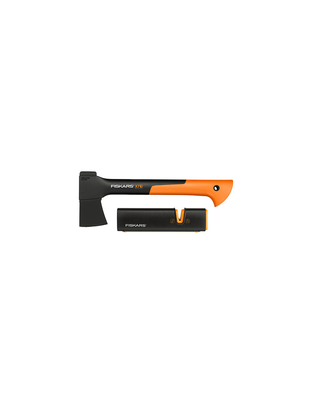 FISKARS SIEKIERA   X7 - XS +  OSTRZAŁKA  XSHARP SET