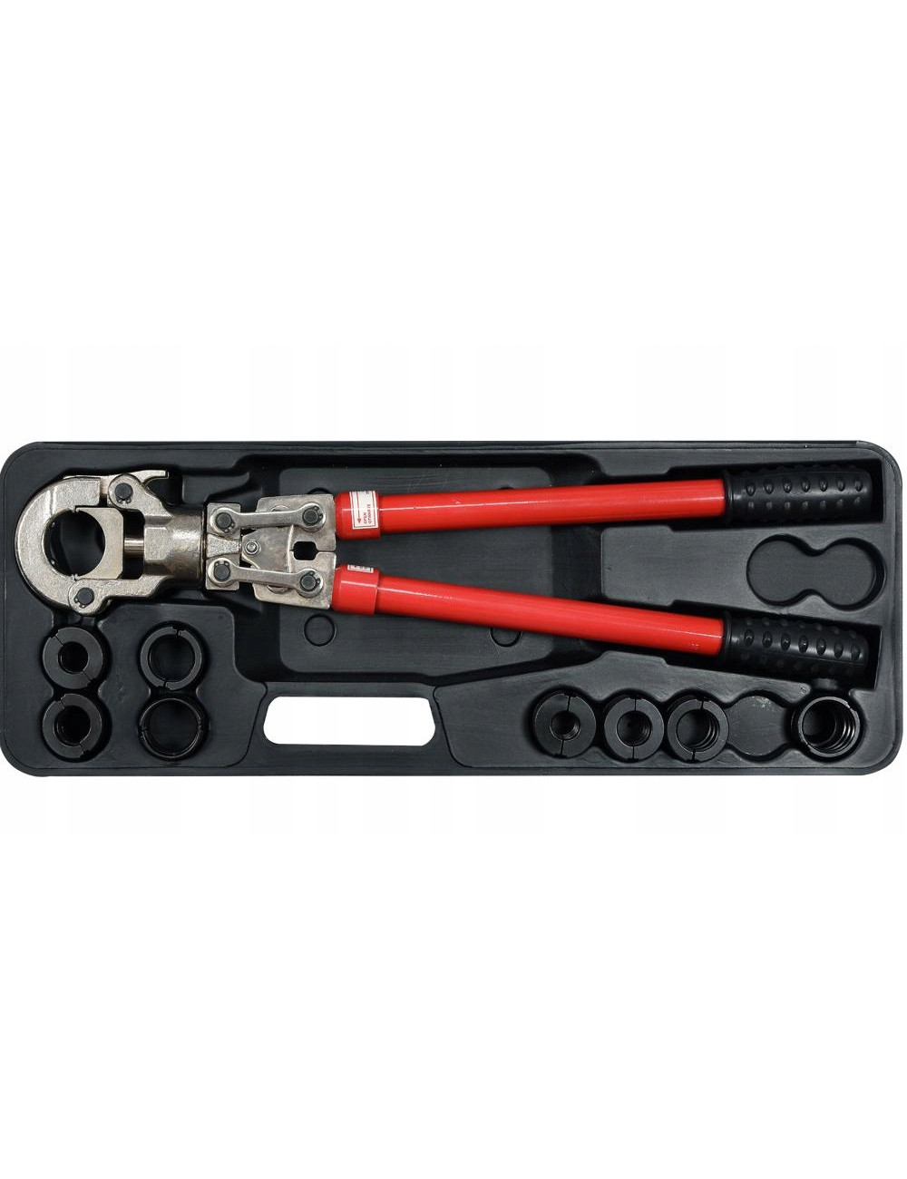 YATO RĘCZNA PRASKA HYDRAULICZNA DO ZACISKANIA ZŁĄCZEK PEX-AL-PEX Z ZESTAWEM 8 KOŚCI