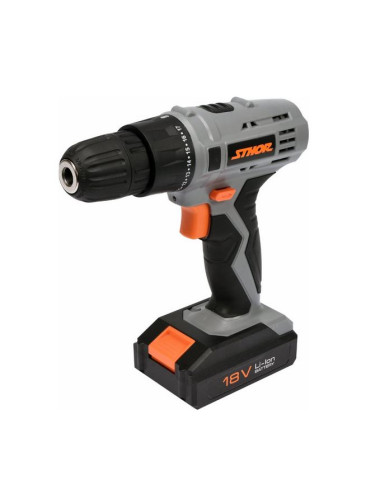 STHOR WIERTARKO - WKRĘTARKA  18V 1 x 1,3ah Li-Ion, 1 BIEG, 700 obr/min, 10mm, 17Nm   78983