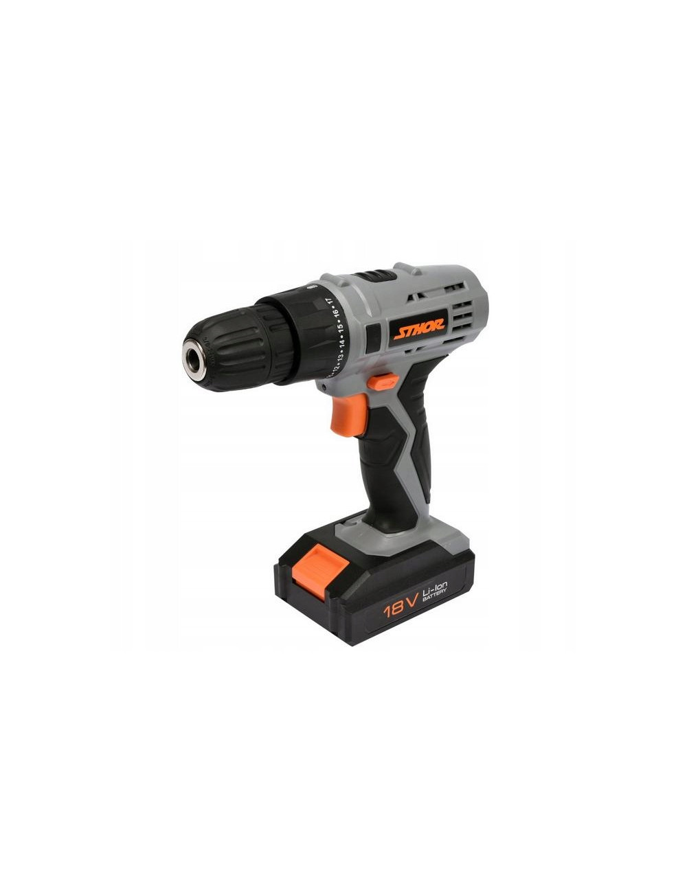 STHOR WIERTARKO - WKRĘTARKA  18V 1 x 1,3ah Li-Ion, 1 BIEG, 700 obr/min, 10mm, 17Nm   78983