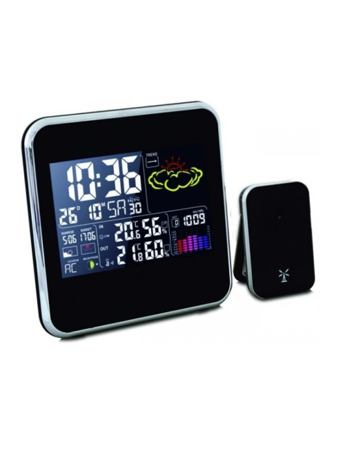 TERMOMETR ELEKTRONICZNY / STACJA POGODY Z KOLOROWYM WYSWIETLACZEM