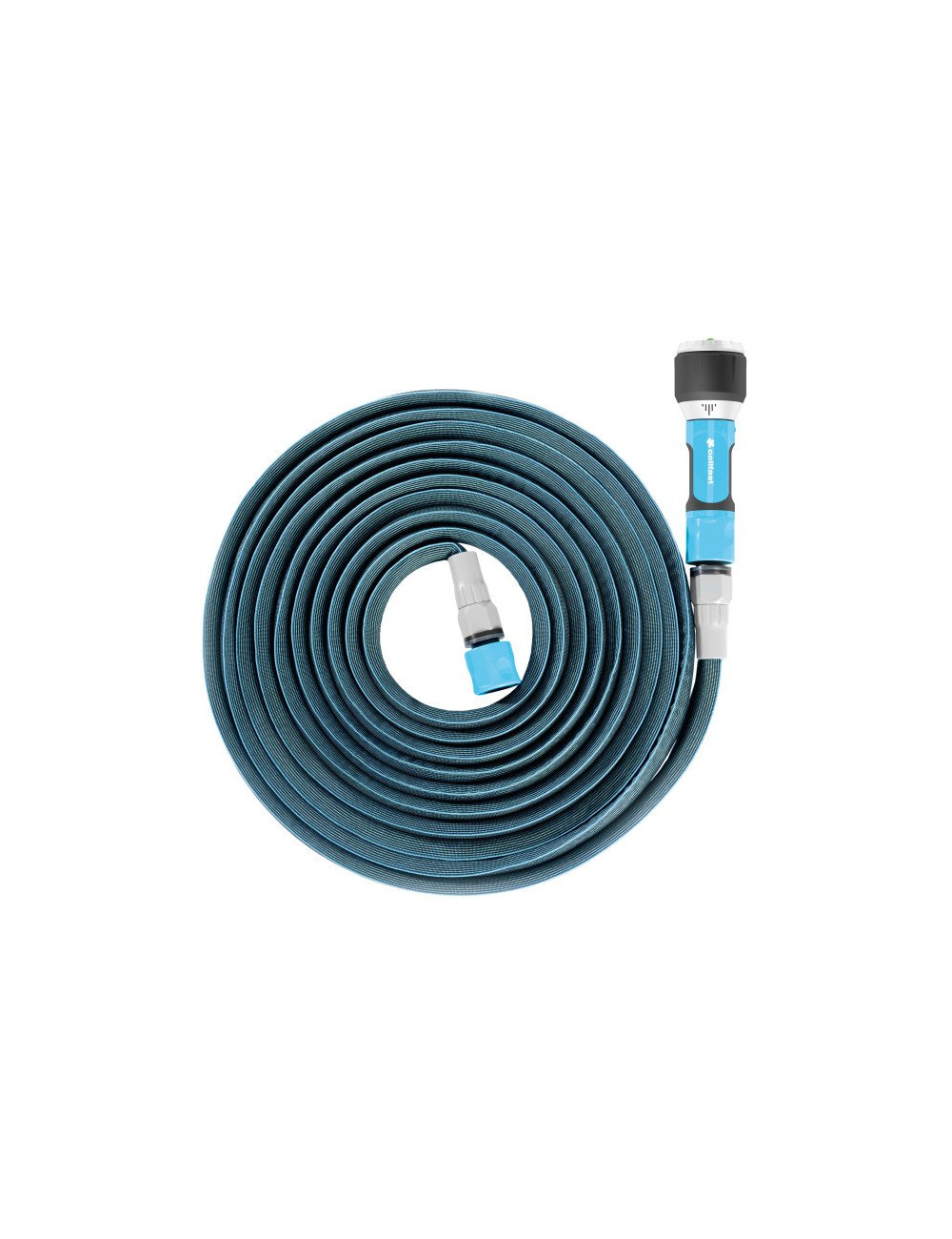 ZESTAW WĄŻ ROZCIĄGLIWY 7,5 - 15m  ZYGZAG ZE ZŁĄCZKAMI + ZRASZACZ