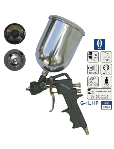 ADLER PISTOLET LAK.G. HP 1.5mm G-1L