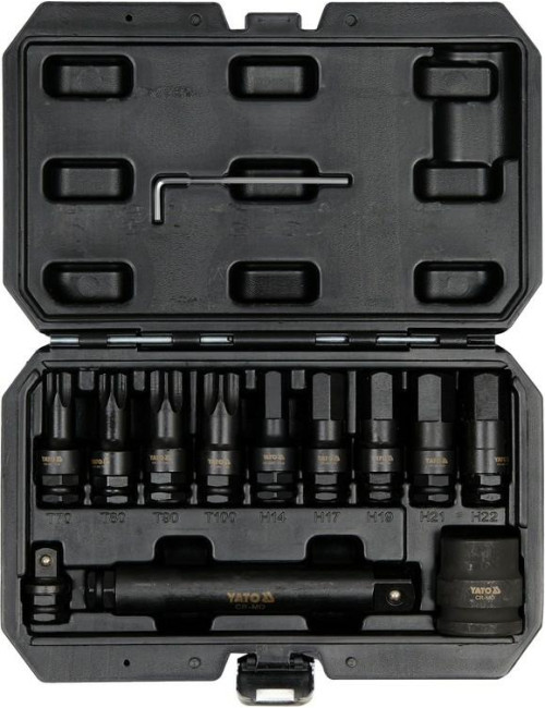 YATO KLUCZE TORX / HEX UDAROWE 12 elem. 10655