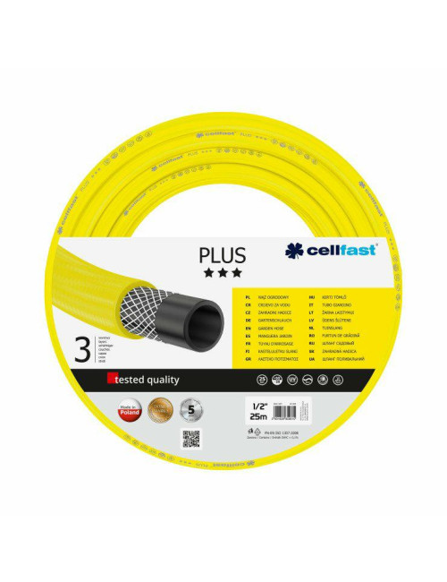 CELLFAST WĄŻ OGRODOWY PLUS ROZMIAR: 1/2" DŁUGOŚĆ: 50m