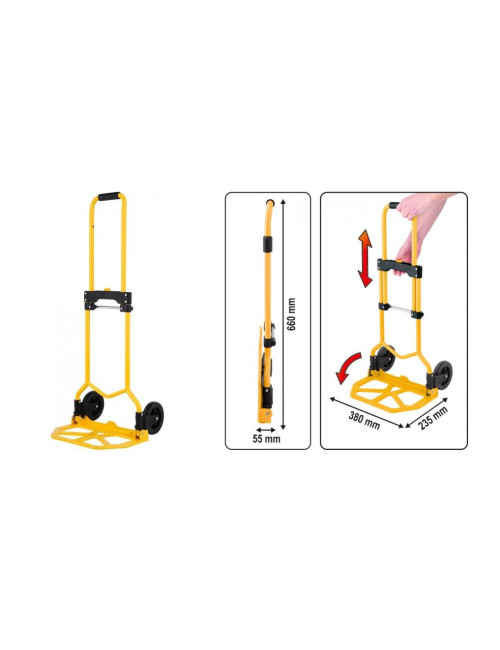 VOREL WÓZEK MAGAZYNOWY SKŁADANY  60kg   78660