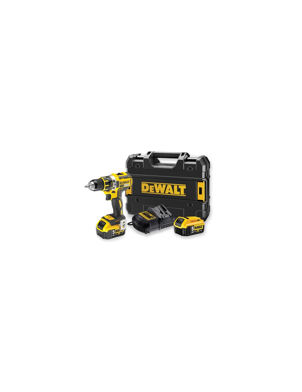 DEWALT WIERTARKO-WKRĘTARKA 18V 70/27Nm 2 x 5,0Ah LI-ION BRUSHLESS DCD791P2