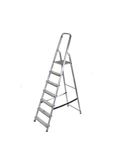 AWTOOLS DRABINA ALUMINIOWA WOLNOS. 7ST.150KG