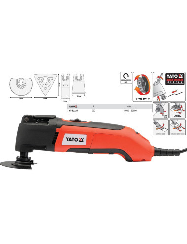 YATO NARZĘDZIE WIELOFUNKCYJNE 300W