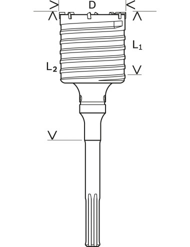 BOSCH KORONA SDS-MAX 68x420mm