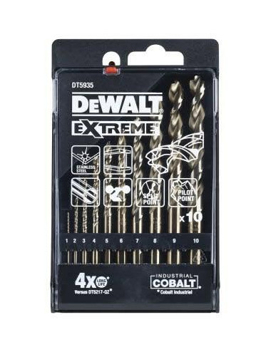 DEWALT WIERTŁO KOBALT KPL.10szt.