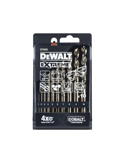 DEWALT WIERTŁO KOBALT KPL.10szt.