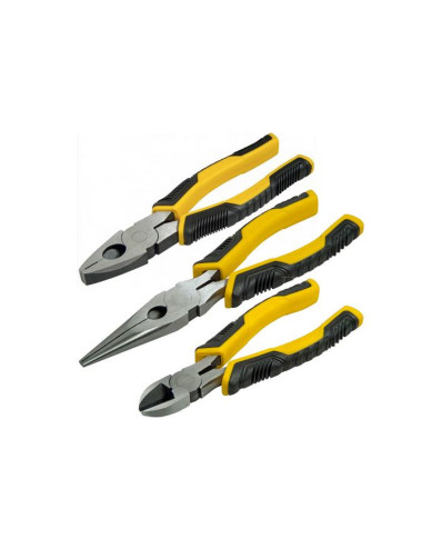 STANLEY SZCZYPCE DYNA GRIP KOMPLET 3 elem. UNIWERSALNE/BOCZNE/PROSTE WYDŁUŻONE
