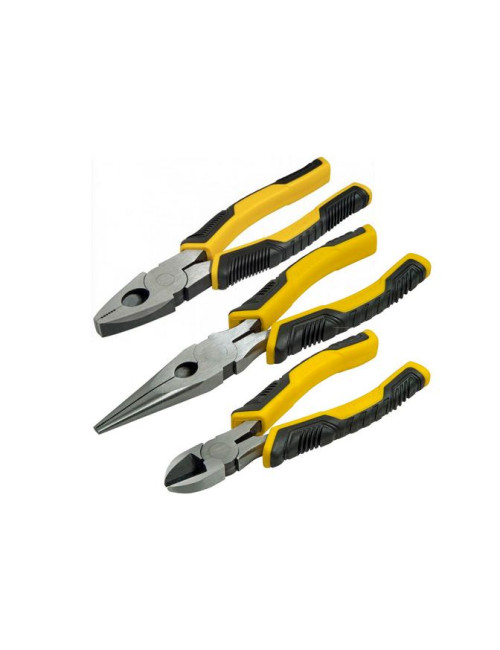 STANLEY SZCZYPCE DYNA GRIP KOMPLET 3 elem. UNIWERSALNE/BOCZNE/PROSTE WYDŁUŻONE