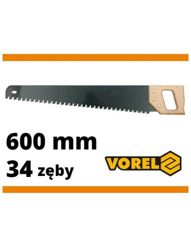 GLOB PIŁA DO GAZOBETONU 600mm / 34 ZĘBY WIDIOWYCH, RĄCZKA DRENIANA   28000