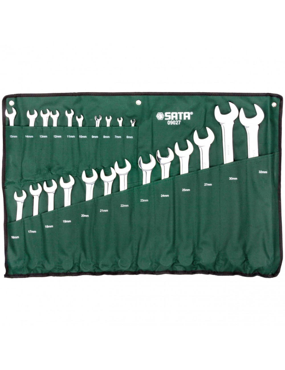 SATA KLUCZE PŁASKO-OCZKOWE 23szt. SASZETKA