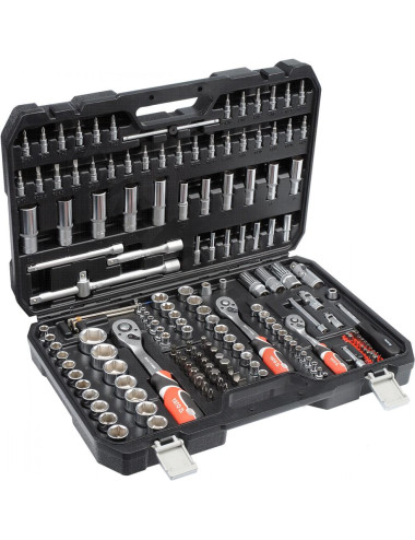 YATO ZESTAW KLUCZY 1/4" , 3/8" , 1/2" 173 elem. XXL 38931