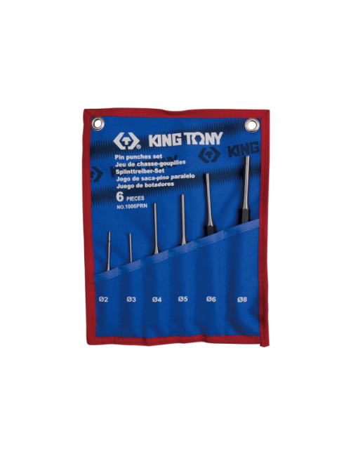 KING TONY ZESTAW WYBIJAKÓW IGŁOWYCH 6 cz. 2 - 8mm