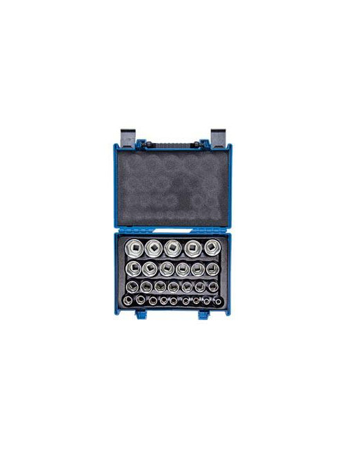 KT ZESTAW NASADEK KRÓTKICH 1/2"6kąt. 27szt. WALIZKA