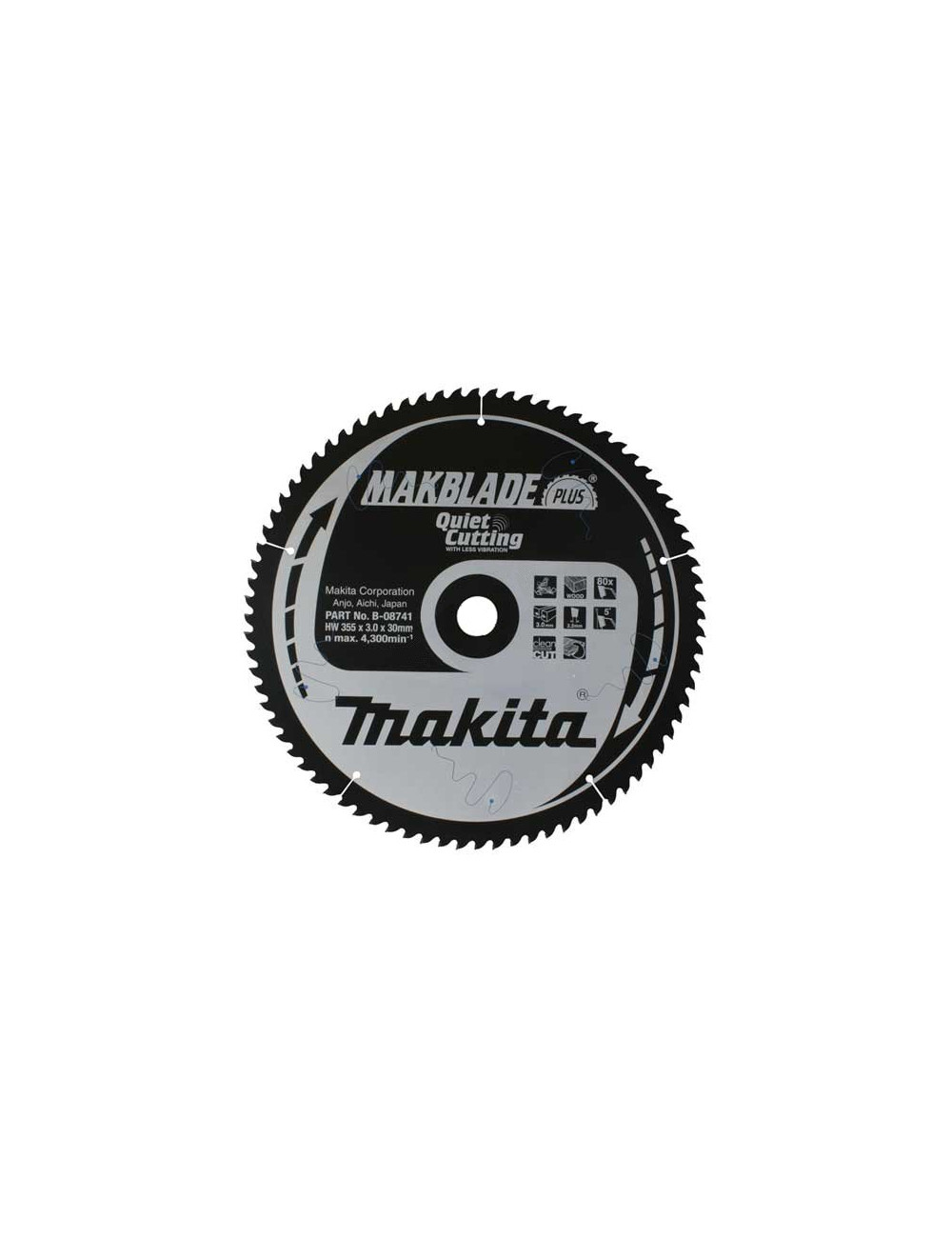 PIŁA TARCZOWA DO DREWNA MAKBLADE 190x20mm 24-ZĘBY B-32708