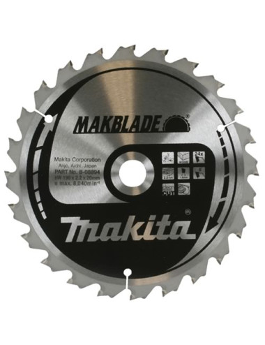 PIŁA TARCZOWA DO DREWNA MAKBLADE 190x20mm 24-ZĘBY B-32708