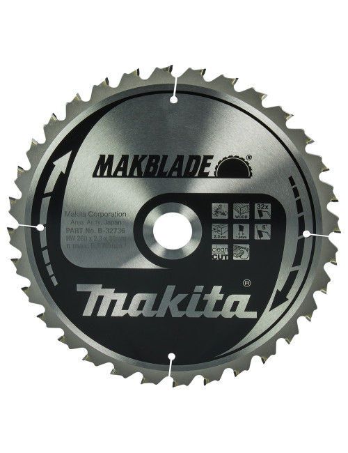 MAKITA PIŁA TARCZOWA  260x30x32z MAKBLADE DREWNO