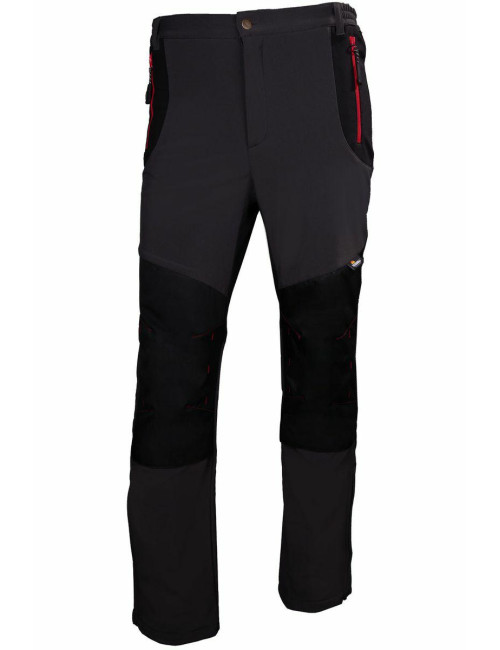 BETA SPODNIE ROBOCZE SOFTSHELL, WZMOCNIONE MATERIAŁEM OXFORD, SZARO-CZARNE, ROZMIAR XXXL