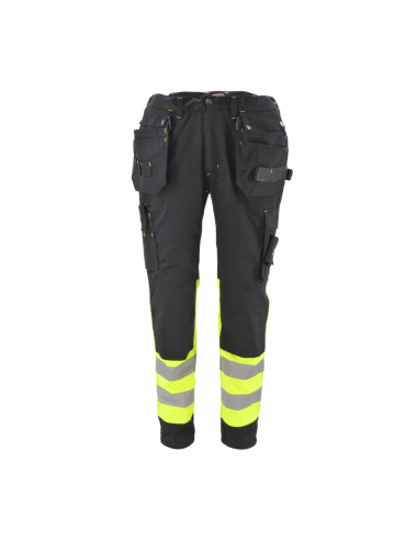 AWTOOLS SPODNIE  ROBOCZE  KIESZENIE MONTERSKIE T3/ ODBLASKOWE/ XXXL